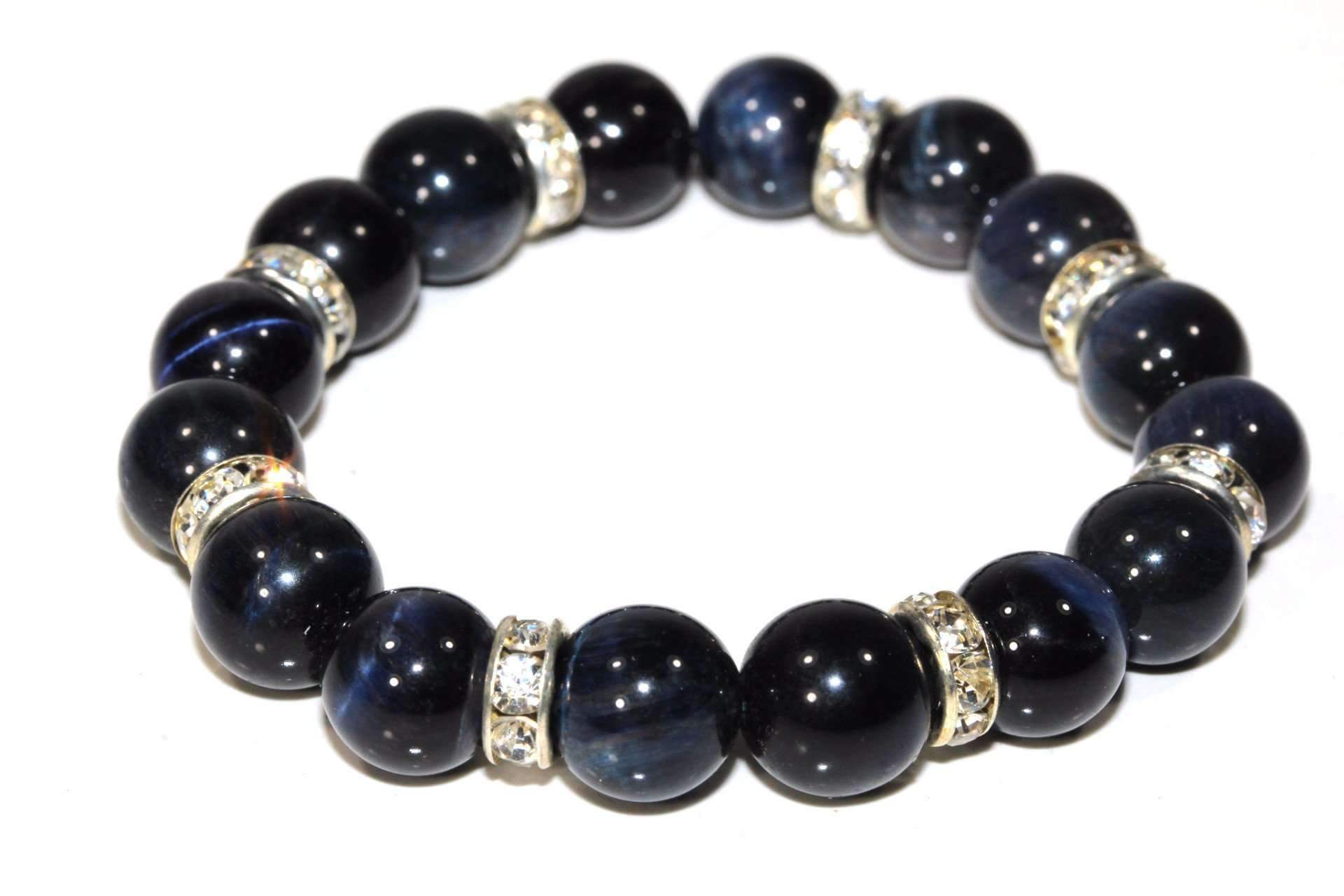 Silver Hestia agate and pave charms yoga bracelet featuring colorful agate beads and sparkling accents on a stretch cord.