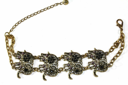 Colorful bead drop elephant bracelet by Silver Hestia featuring vibrant beads and a charming elephant charm.