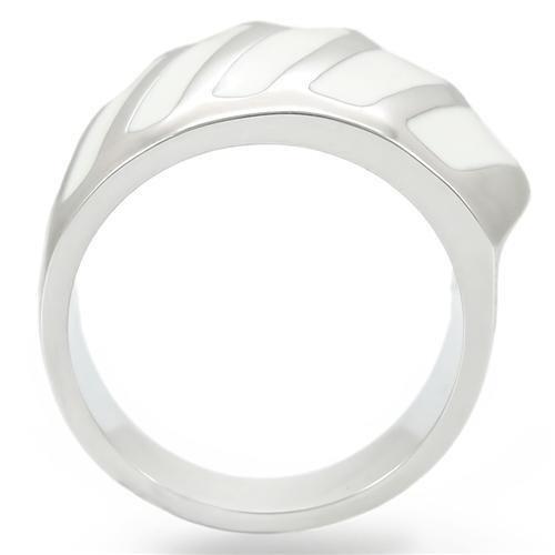 Rhodium brass ring with no stone from Turquoise Tiger, simple and stylish jewelry accessory featuring a sleek band design.