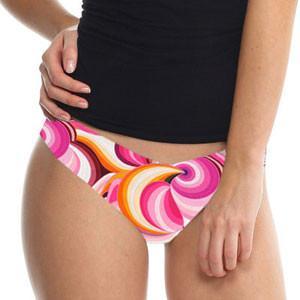 Lime Lucy playful print seamless thong panty, lightweight lingerie featuring colorful patterns and comfortable fit.
