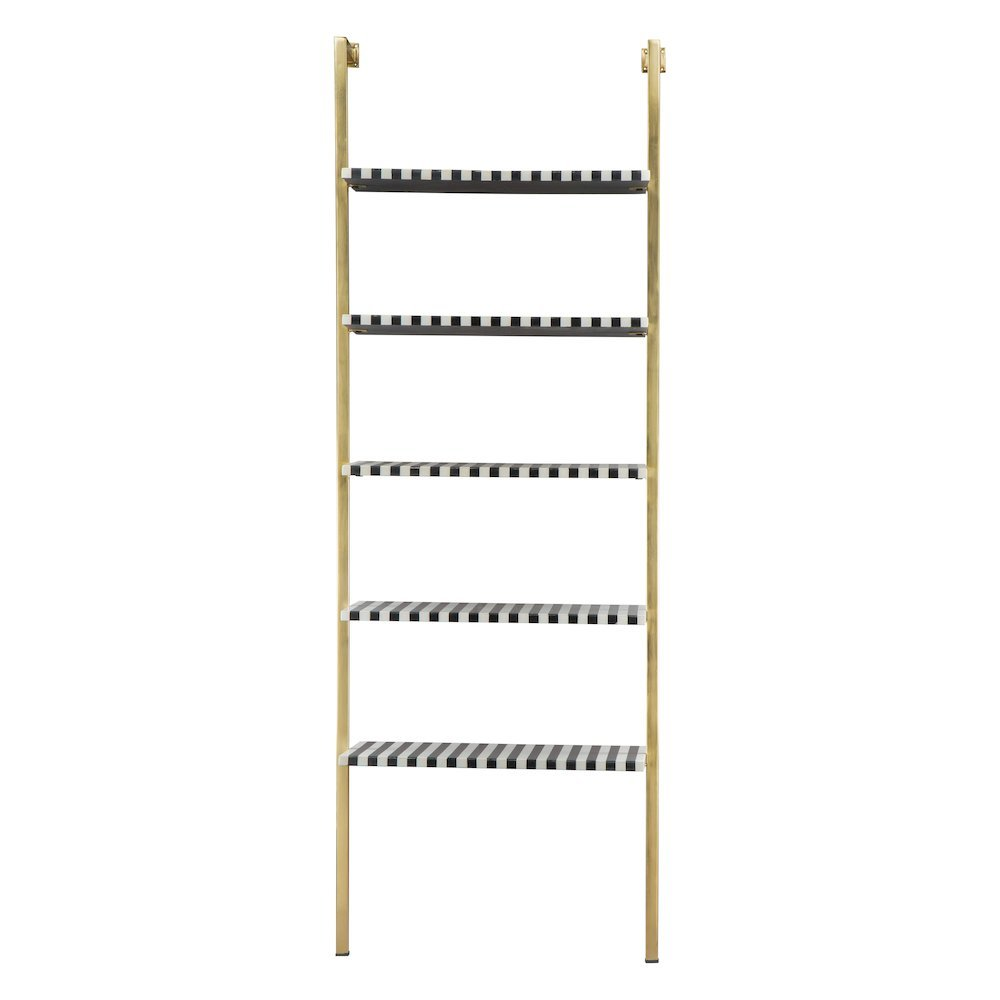 Start2Finish Zebra Shelf in multicolor, modern furniture piece with a zebra design and multiple storage compartments.