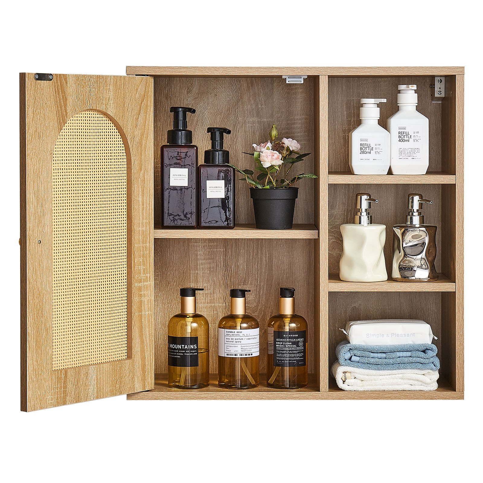 Start2Finish VEVOR bathroom wall cabinet with door, adjustable shelves, and over-the-toilet storage for kitchen or restroom organization.
