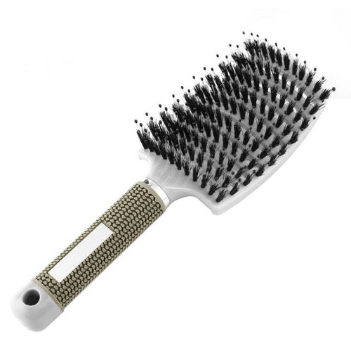 CJDropshipping anti-knot hairbrush for women, detangling brush with ergonomic handle, ideal for smooth, tangle-free hair.