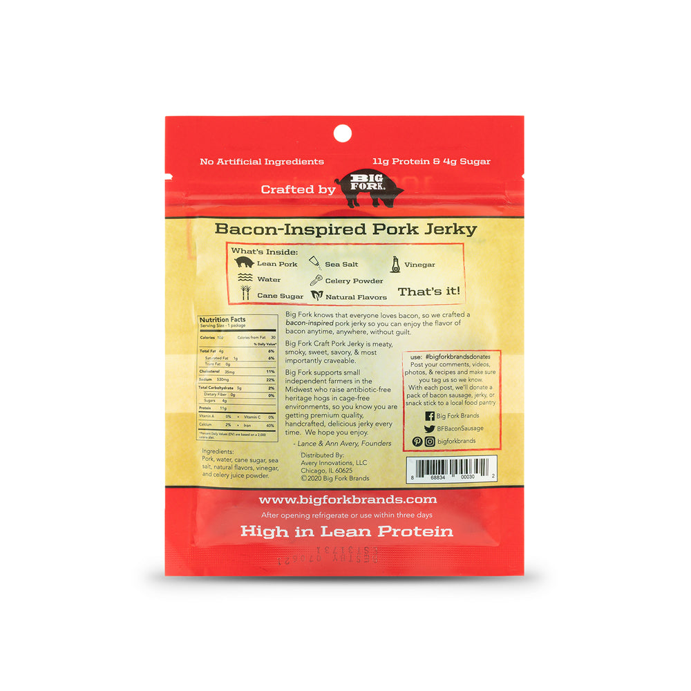Start2Finish Craft Pork Jerky Collection with 24 bags featuring three flavorful varieties of pork jerky in resealable bags.