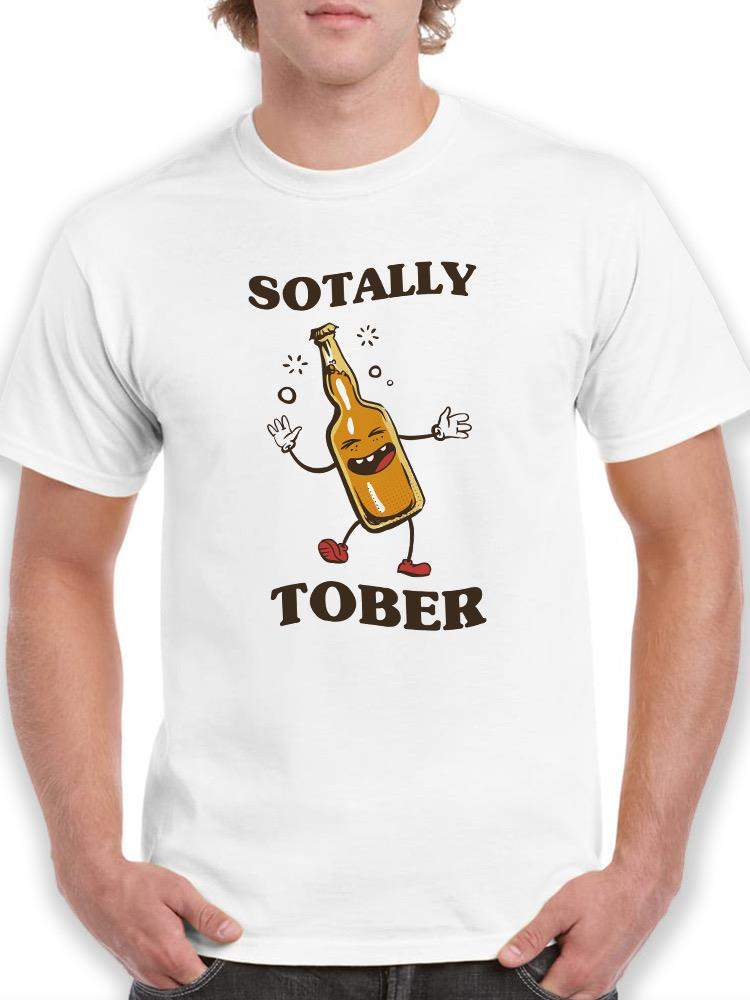 Start2Finish Sotally Tober Totally Sober T-shirt with bold printed design, casual apparel for sober lifestyle enthusiasts