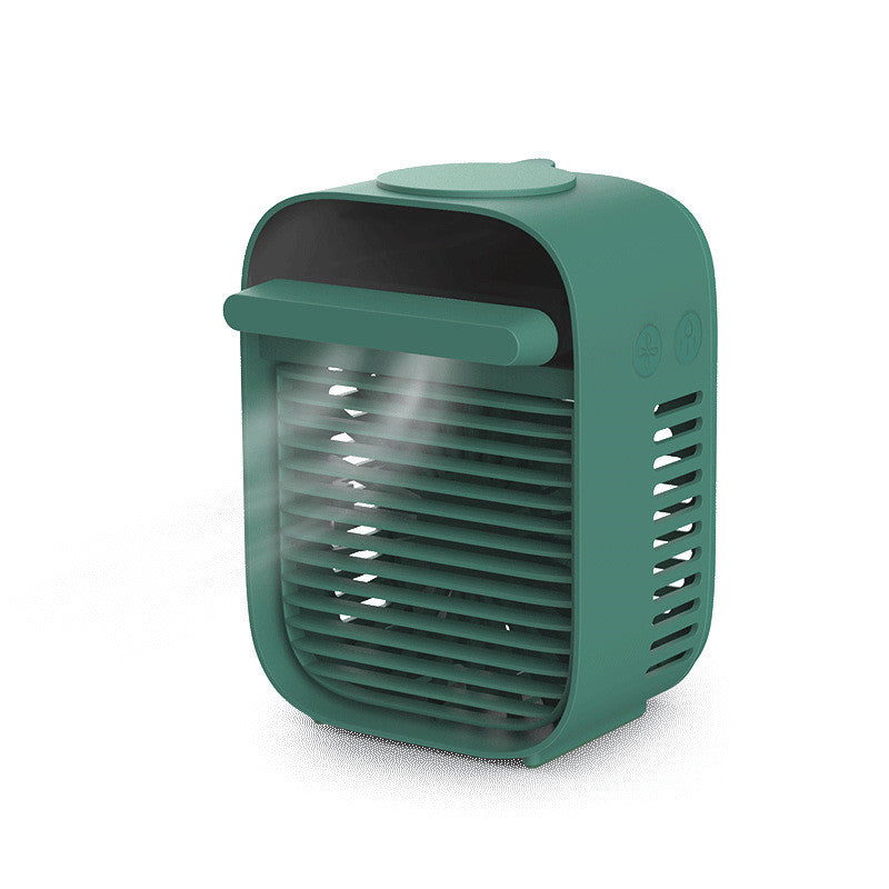 Maroon Asteria small portable USB desk fan for home and office cooling, compact and lightweight for desktop use.