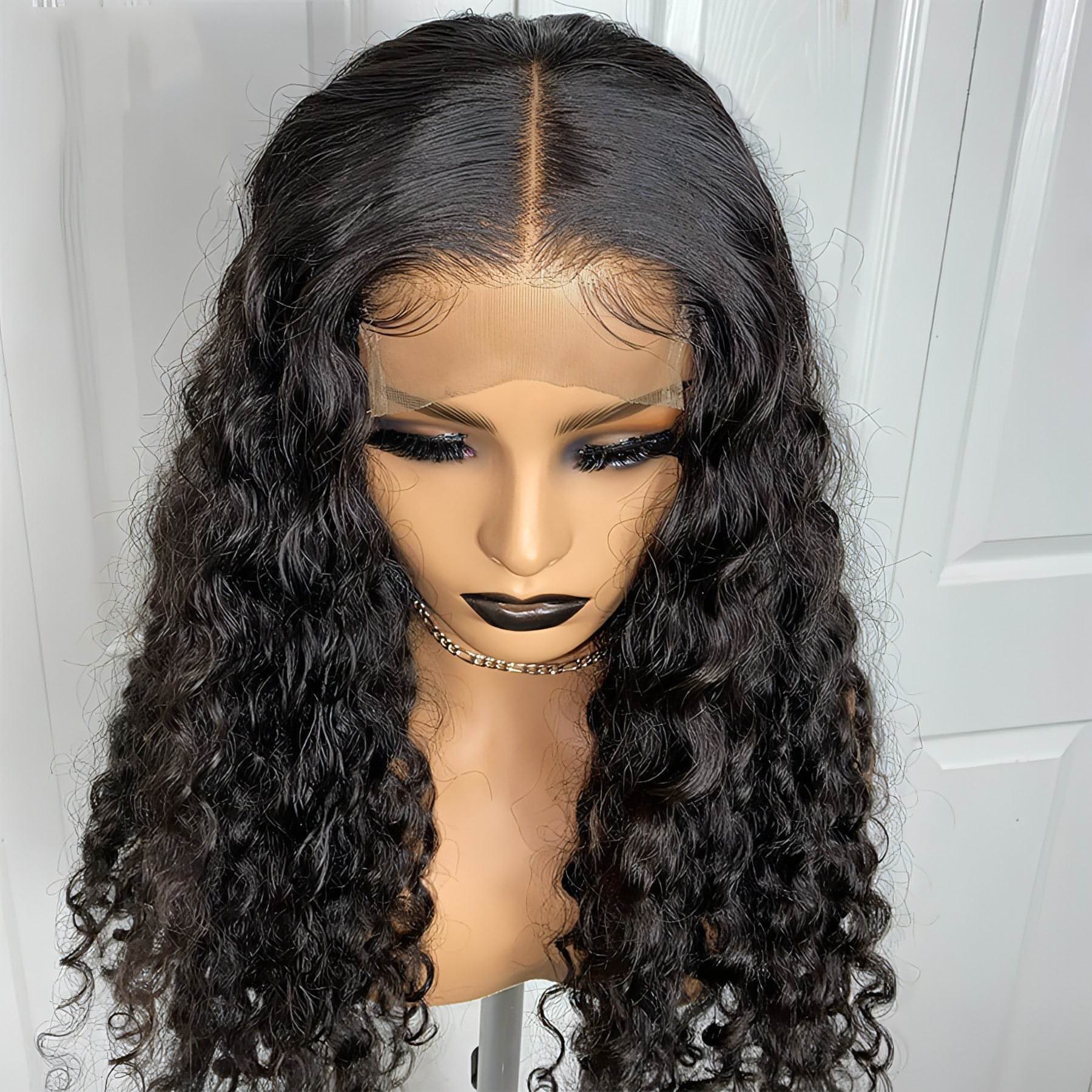 Carmine Juneberry LuxeFlow hair set featuring small curly hair and long hair extensions for versatile styling.