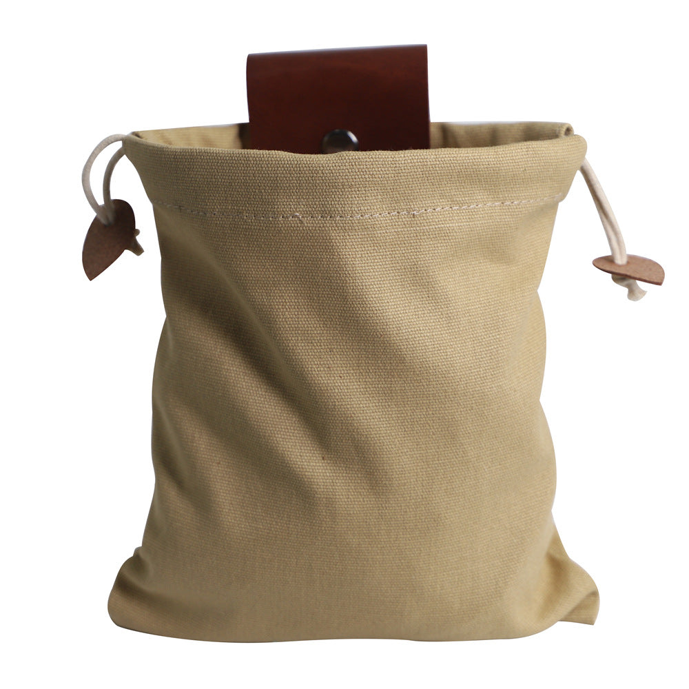 Maroon Asteria hiking portable folding waist bag for camping, berry storage with adjustable strap and compact design.