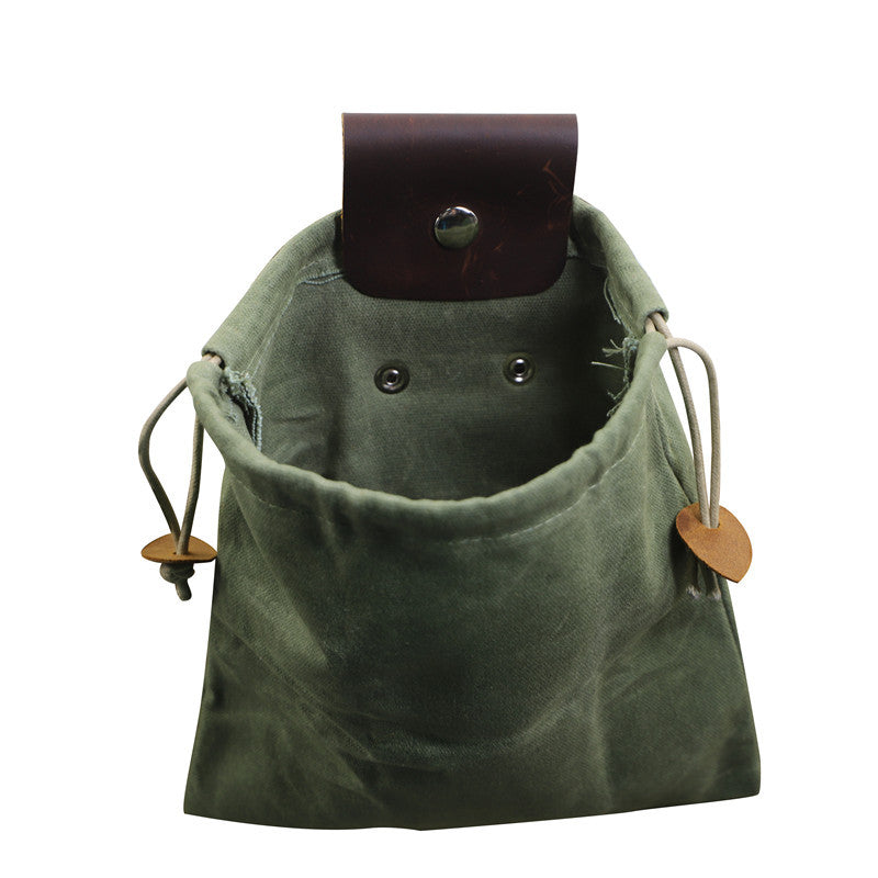 Maroon Asteria hiking portable folding waist bag for camping with berry storage, compact and lightweight for outdoor adventures.