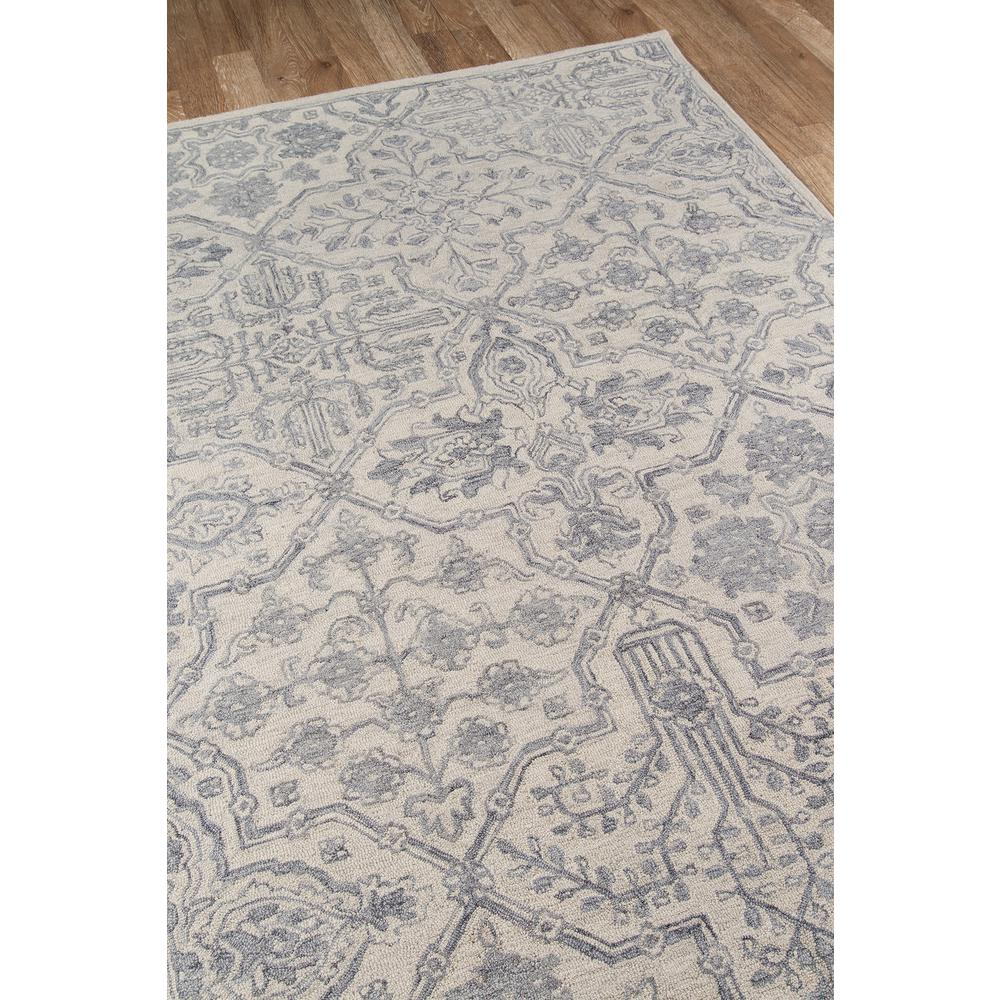 Grey traditional rectangle area rug from Start2Finish, 5x8 feet, featuring classic design and plush texture.