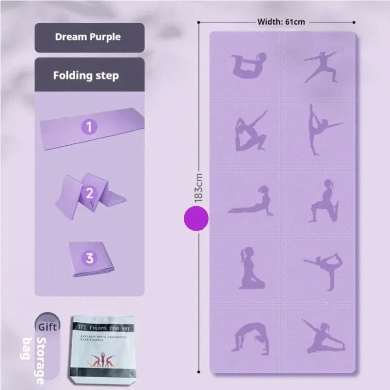 NNEOBA Thick Foldable Non-Slip Yoga Mat