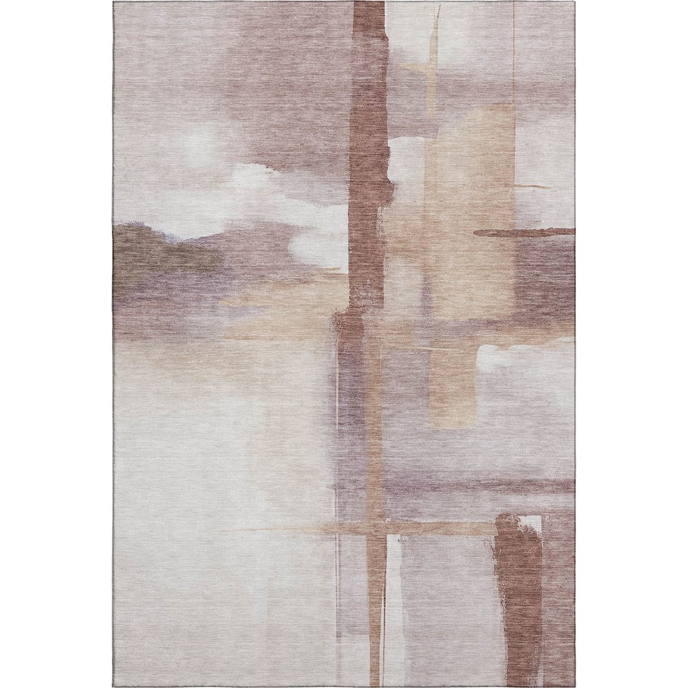 Start2Finish Ravenna Blush indoor/outdoor rug, 5x7.6 ft, with elegant design and soft blush color, suitable for indoor and outdoor spaces.