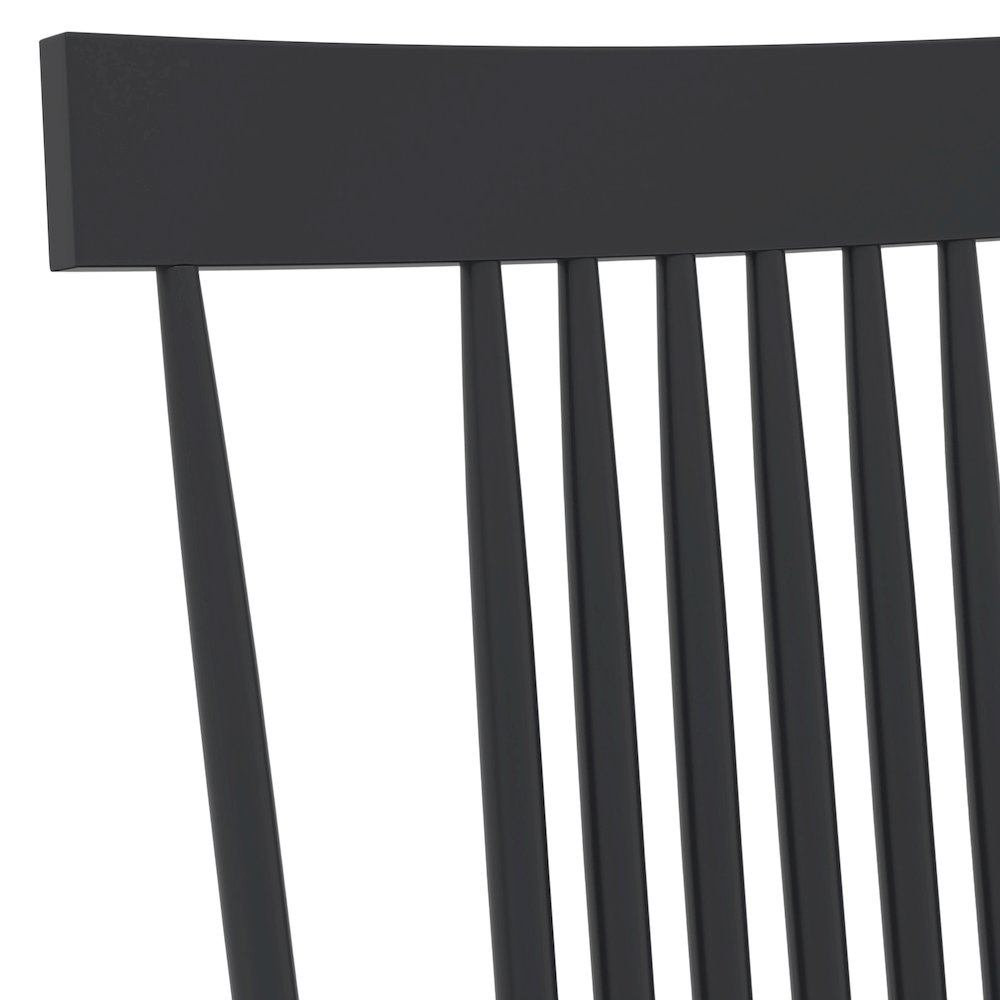 Black Eleanor Side Chair by Start2Finish, showcasing a modern, upholstered furniture piece with sleek legs and comfortable seating.
