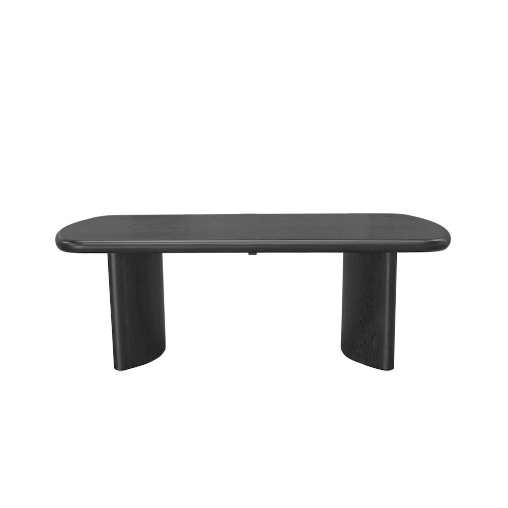 Start2Finish Gabrielle Coffee Table in black with a sleek rectangular design and modern wooden legs.