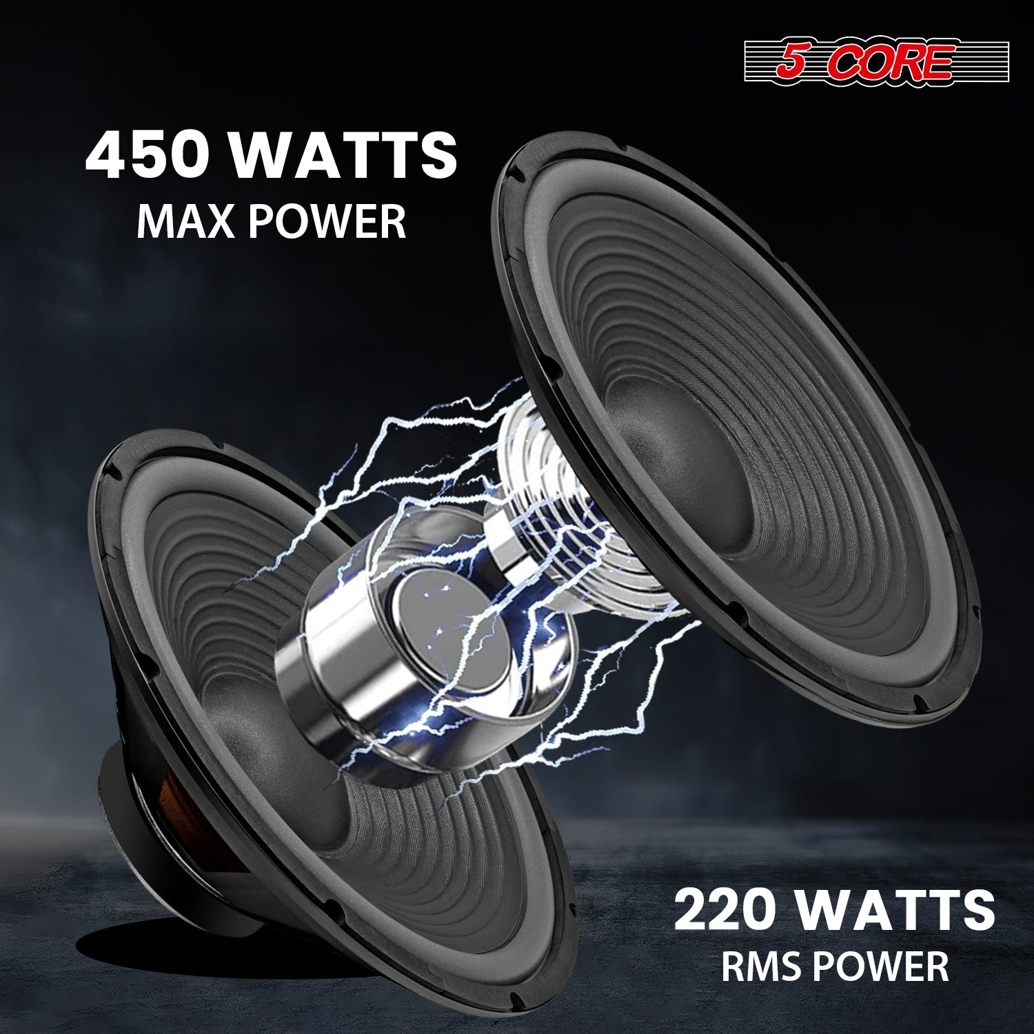 Start2Finish 15-inch automotive car woofer pair with deep bass, 1000W, 4-ohm impedance, ideal for replacing subwoofers in vehicles.