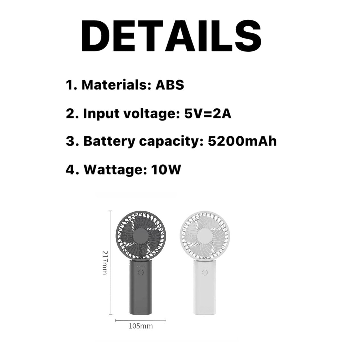 Inspecial Home 2-in-1 portable mini fan with high-speed cooling and built-in power bank, foldable for convenient home decor use.