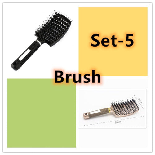 CJDropshipping anti-knot hairbrush for women with detangling bristles, designed to smooth and manage hair easily.