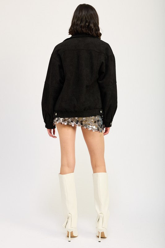Jade Icarus sequin mini skirt with side slit, women&