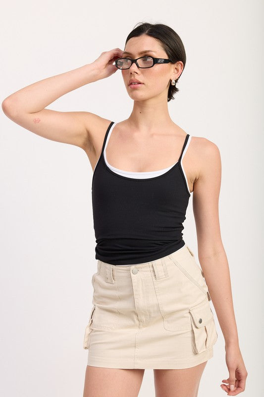 Automotive Jade Icarus Cargo Mini Skirt with multiple pockets, durable fabric, and a modern design.