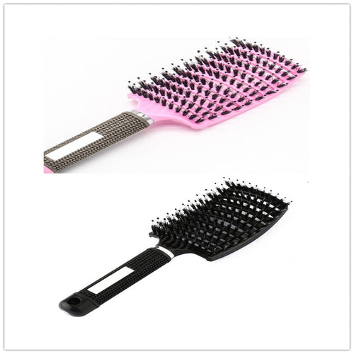 CJDropshipping anti-knot detangler hairbrush for women, with smooth bristles for easy hair brushing and detangling.