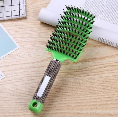 CJDropshipping anti-knot hairbrush for women, detangler brush with ergonomic handle, designed for smooth, tangle-free hair brushing.