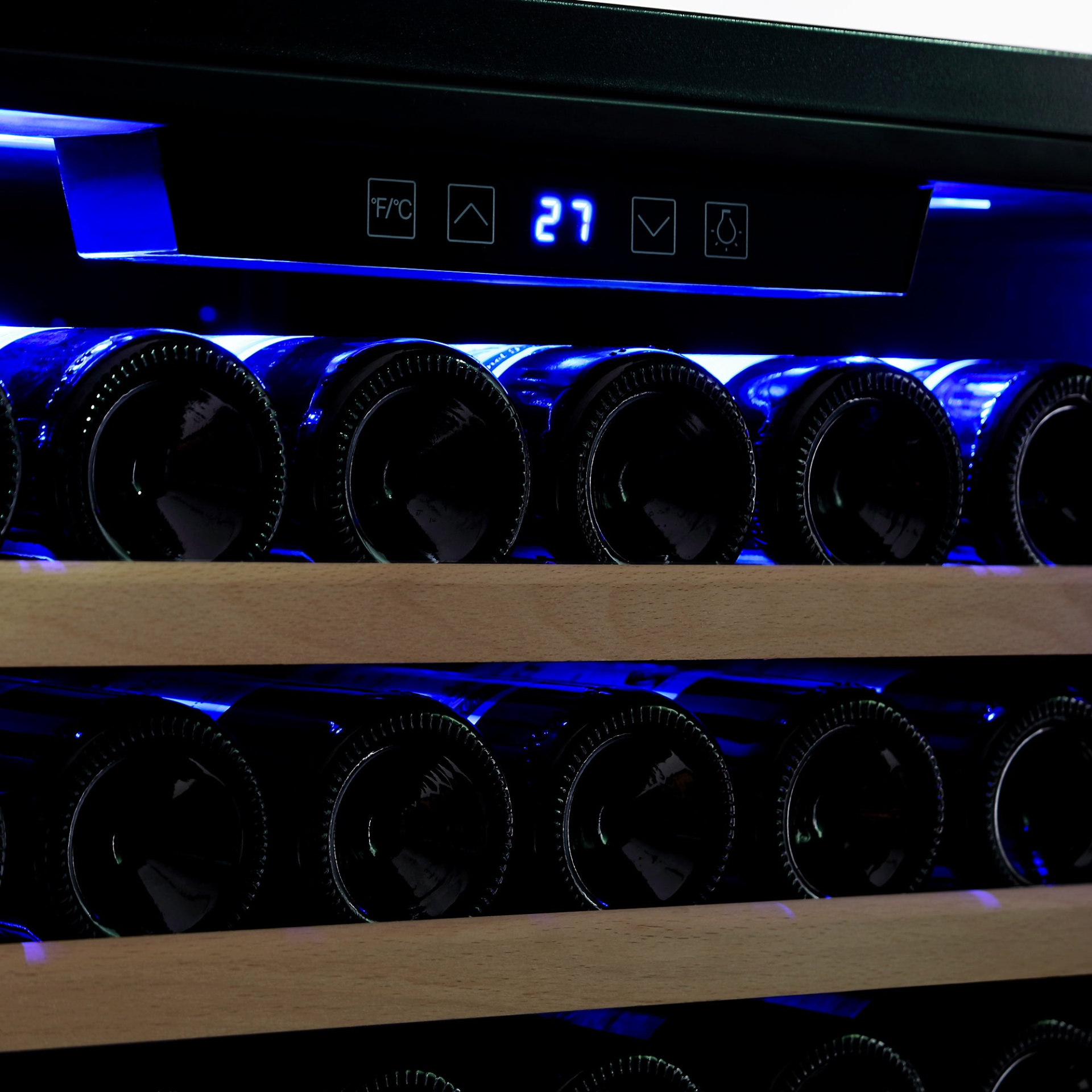 Empava WC07S wine cooler, 70-inch tall wine fridge with sleek appliance design, ideal for storing wine bottles efficiently.