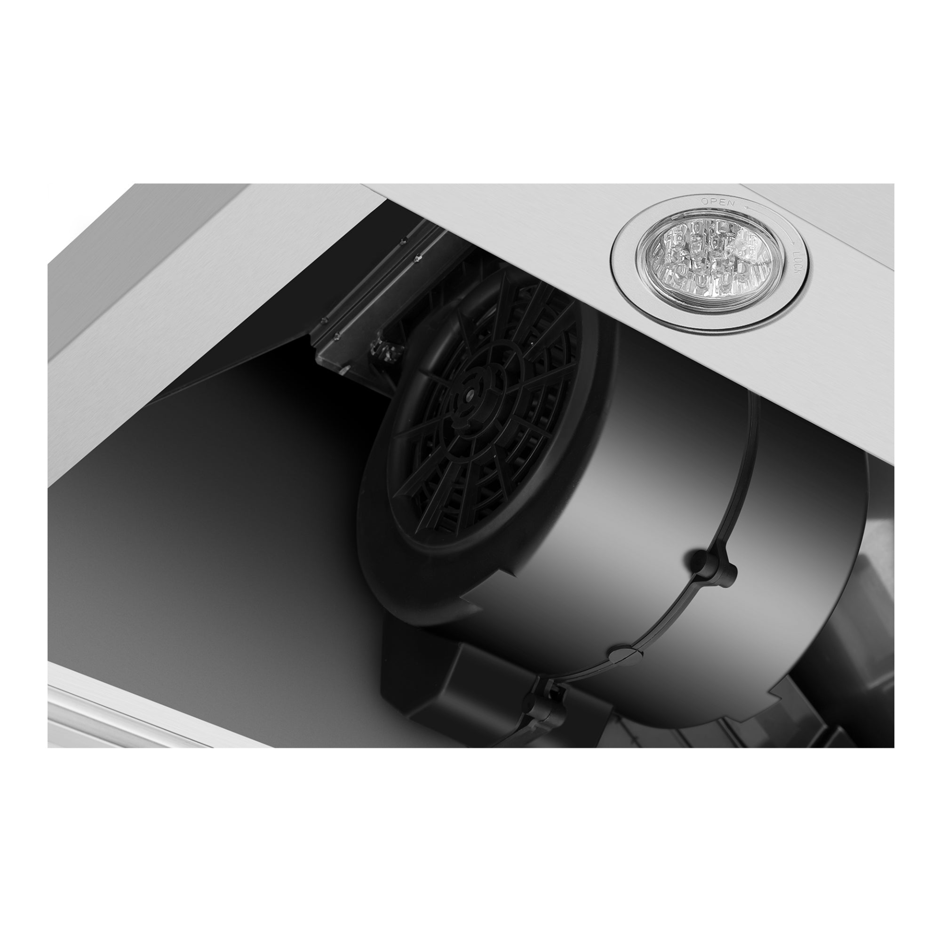 Empava 36-inch wall mount range hood with 380 CFM ducted ventilation, stainless steel finish, and modern appliance design.