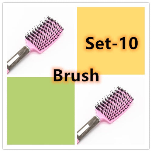 CJDropshipping anti-knot hairbrush for women, detangler brush with bristles designed to smooth and untangle hair.