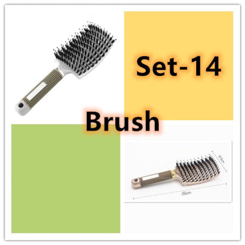 CJDropshipping anti-knot hairbrush for women, lightweight detangling brush with ergonomic handle, suitable for all hair types