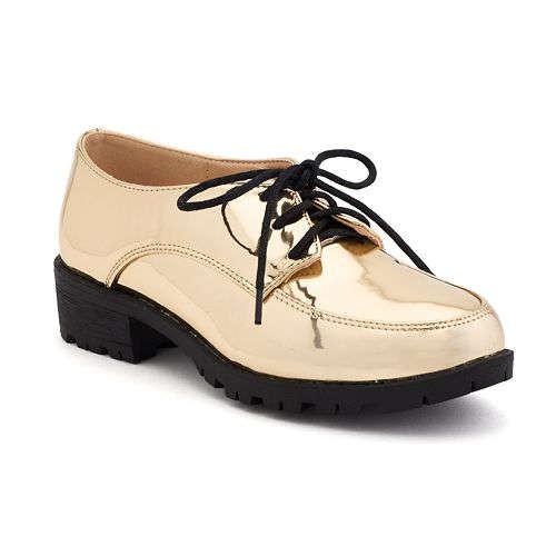 Azure Ophion gold footwear with stylish design and textured surface, perfect for fashionable casual or dress occasions.