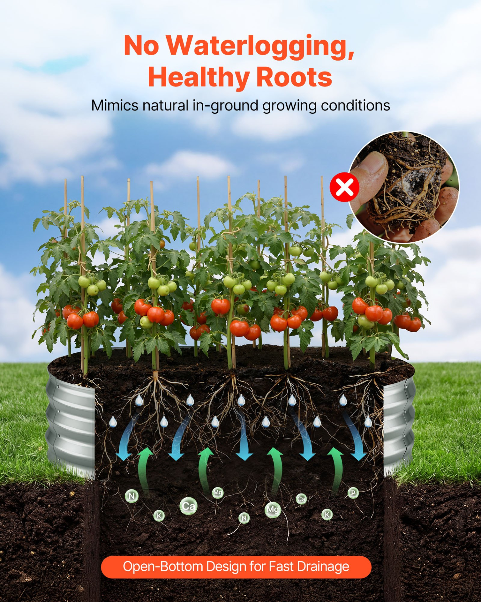 Start2Finish galvanized raised garden beds, 4x2x1 ft oval metal planter boxes with gloves, ideal for flowers, fruits, vegetables.