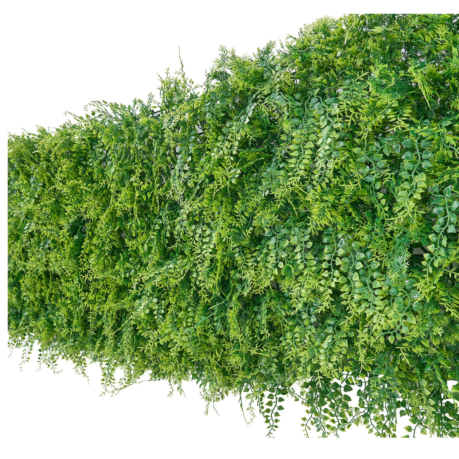 Start2Finish artificial boxwood panels, 20x20 inches, lush green fake grass screens for garden privacy, indoor or outdoor decor.