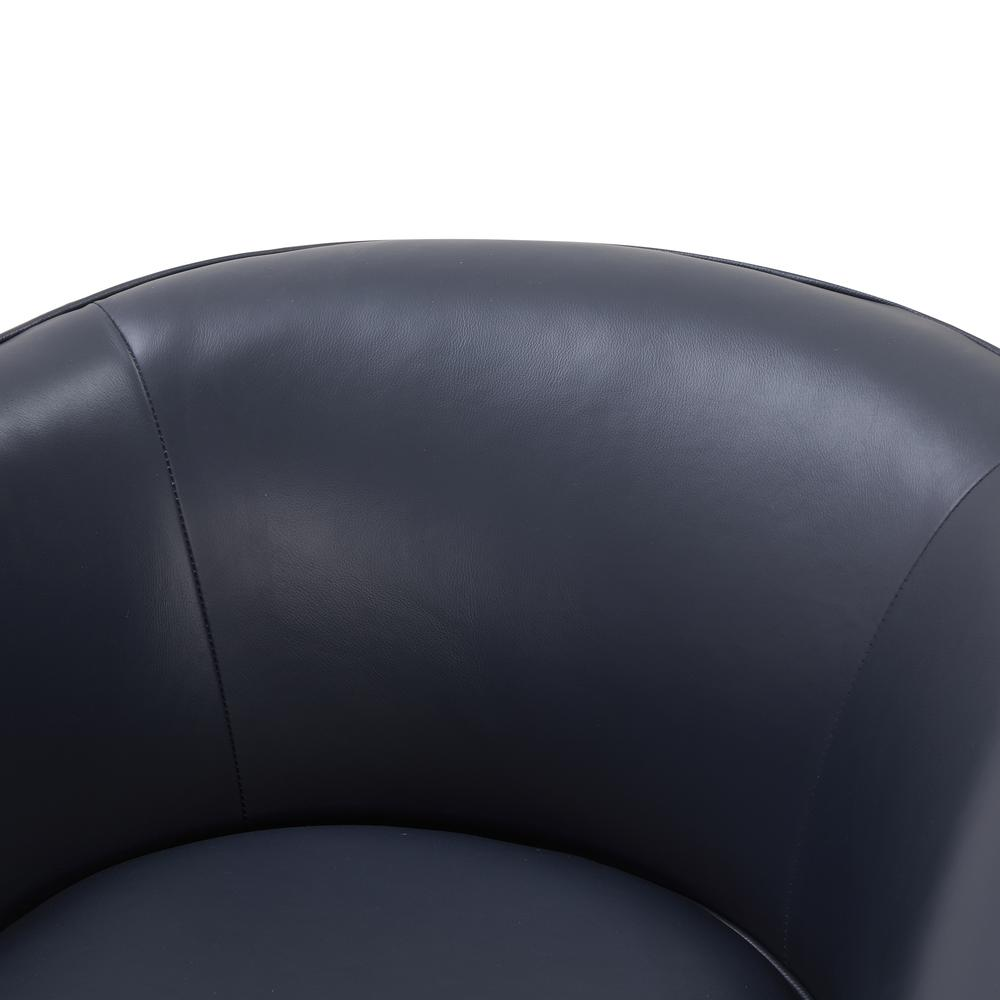 Start2Finish Taos caramel top grain leather swivel chair with wood base, featuring plush cushioning and a stylish modern design.