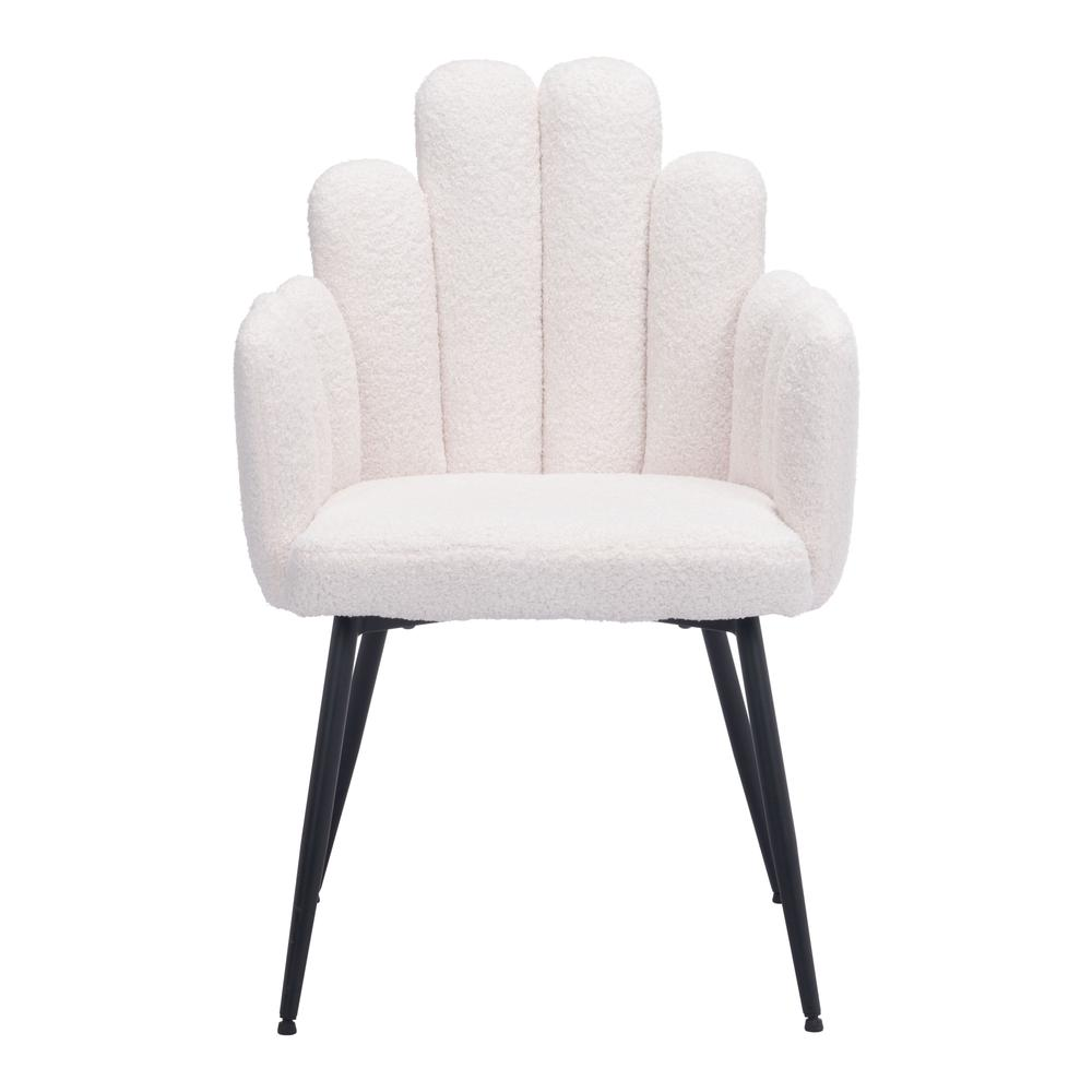Set of 2 ivory Noosa dining chairs by Start2Finish with sleek wooden legs and cushioned seats, perfect for modern dining rooms.