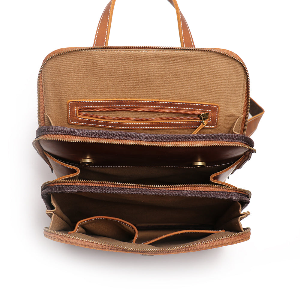 Start2Finish Sachi leather backpack for women, small accessory with sleek design and adjustable straps, crafted from durable leather.