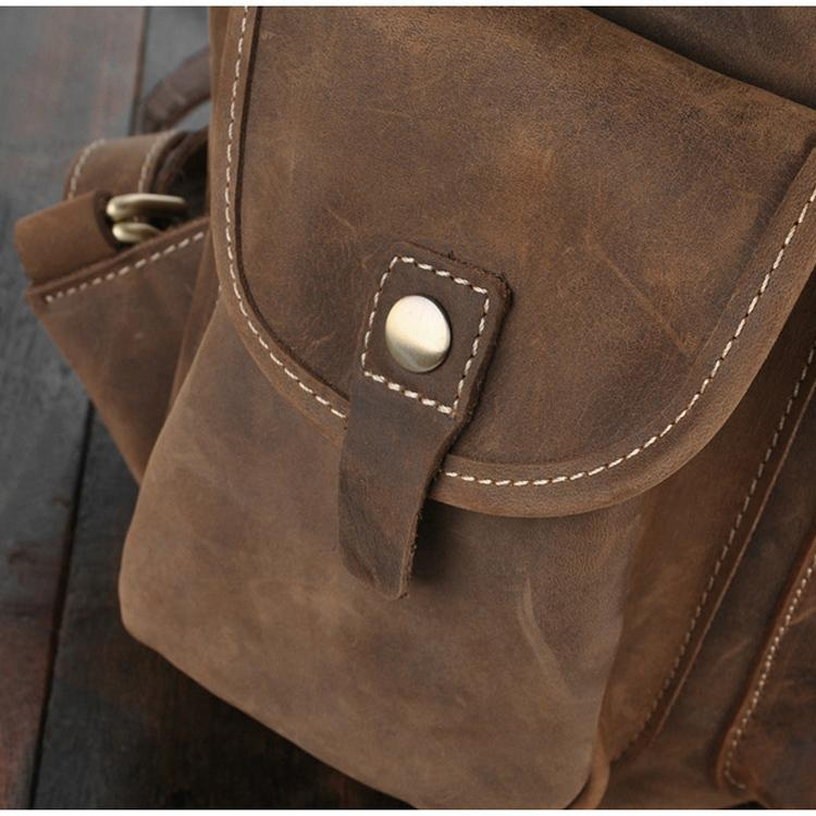 Start2Finish The Asmund genuine leather backpack with adjustable straps and multiple compartments, stylish accessories for everyday use.