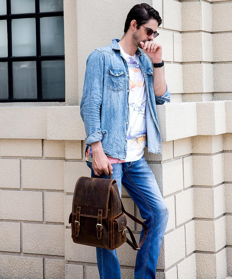 Handcrafted leather Freja Backpack by Start2Finish, featuring a stylish accessory with adjustable straps and spacious interior.