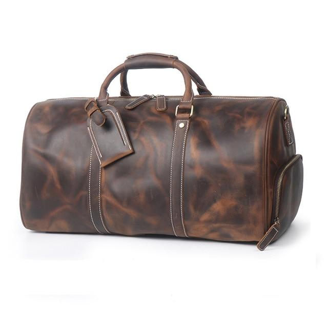 Large leather Duffle Bag from Start2Finish&