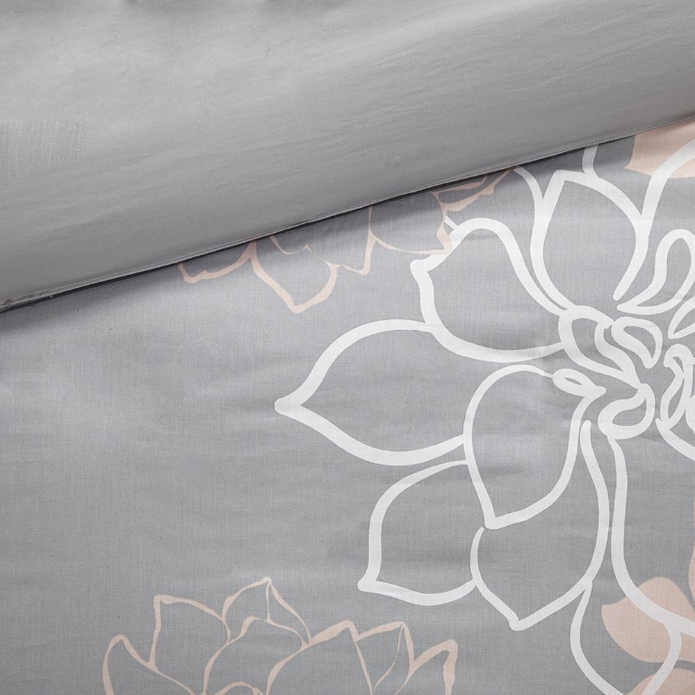 Start2Finish 6-piece printed duvet cover bedding set with colorful patterns and matching pillowcases on a neatly made bed.