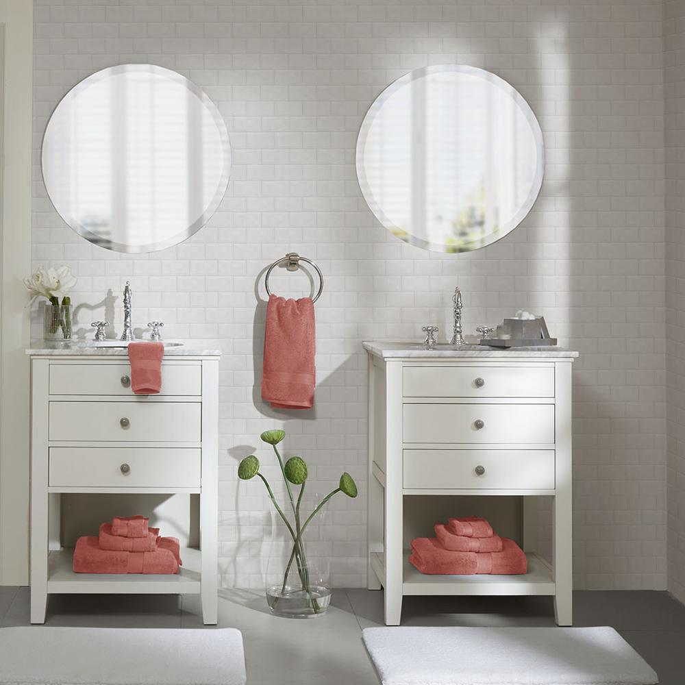 Set of eight 100% cotton antimicrobial bath towels in various sizes, soft and plush, from Start2Finish.