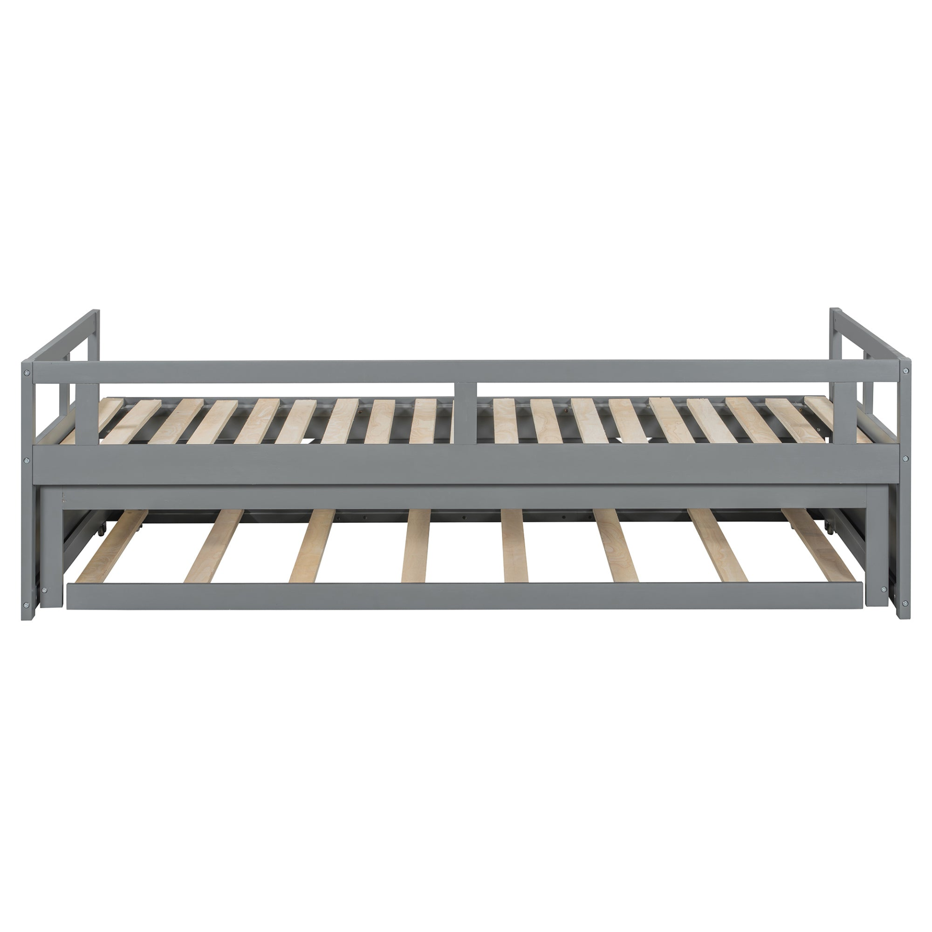 Wooden extending daybed with trundle by Start2Finish, space-saving guest bed with classic design and additional sleeping space