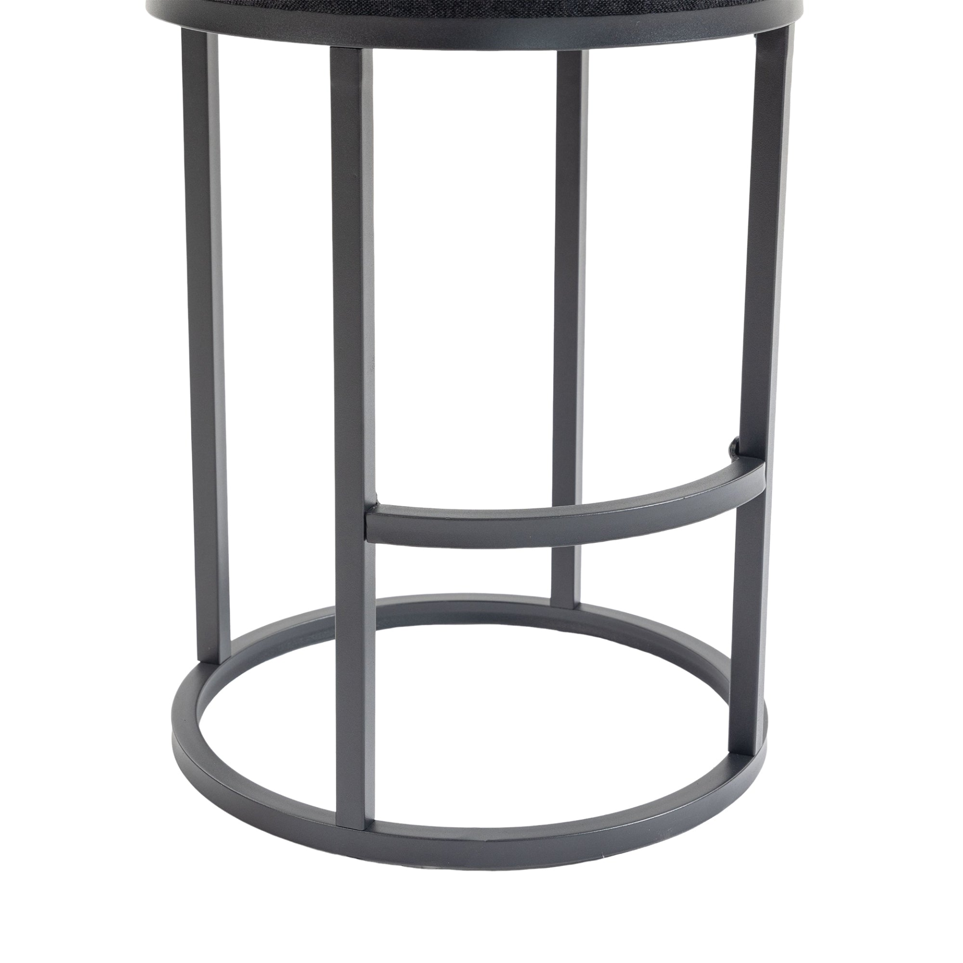 Start2Finish modern barrel upholstered accent bar stool with backrest, stylish home seating furniture with sleek design.