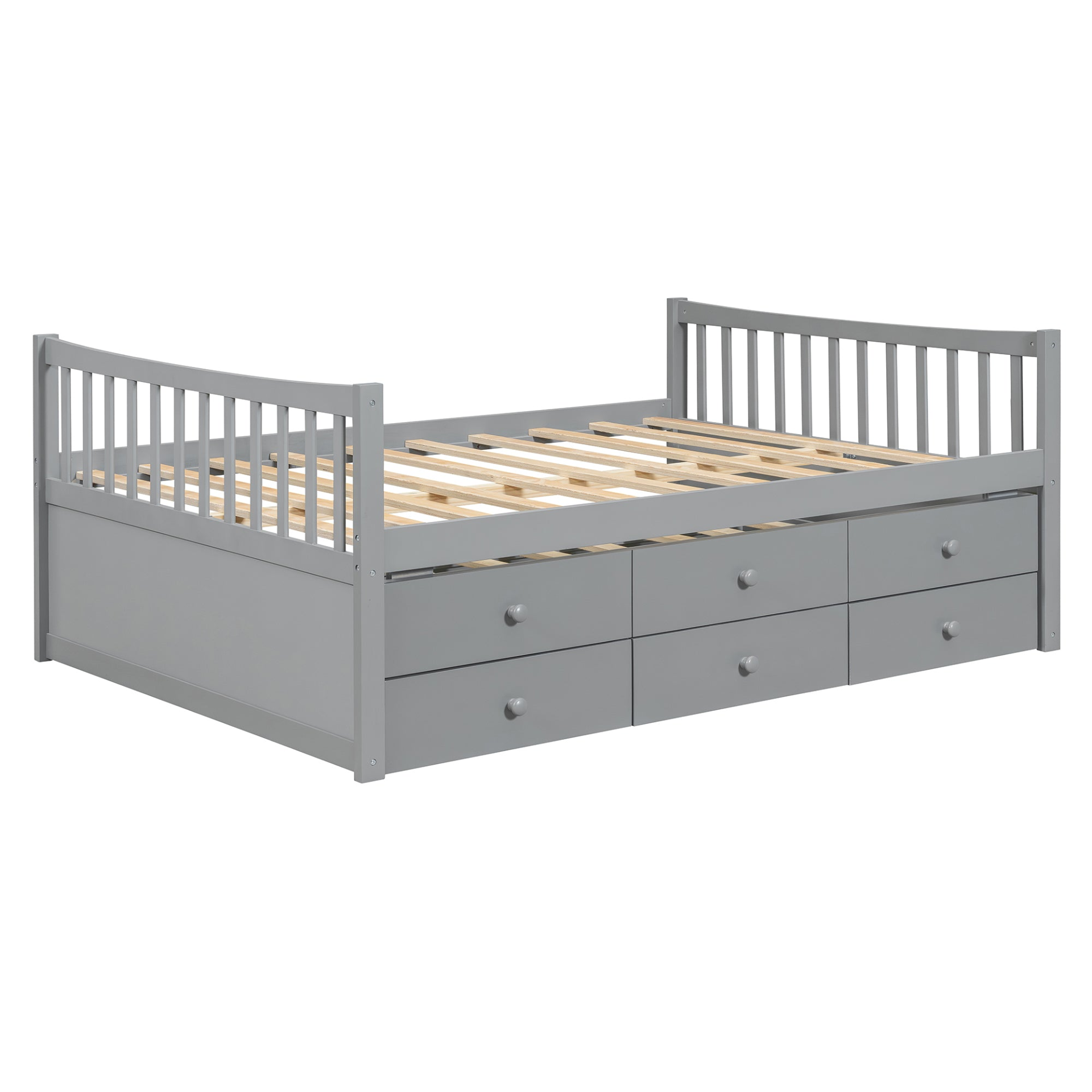 Start2Finish daybed with trundle and built-in storage drawers, ideal for guest rooms and living spaces.