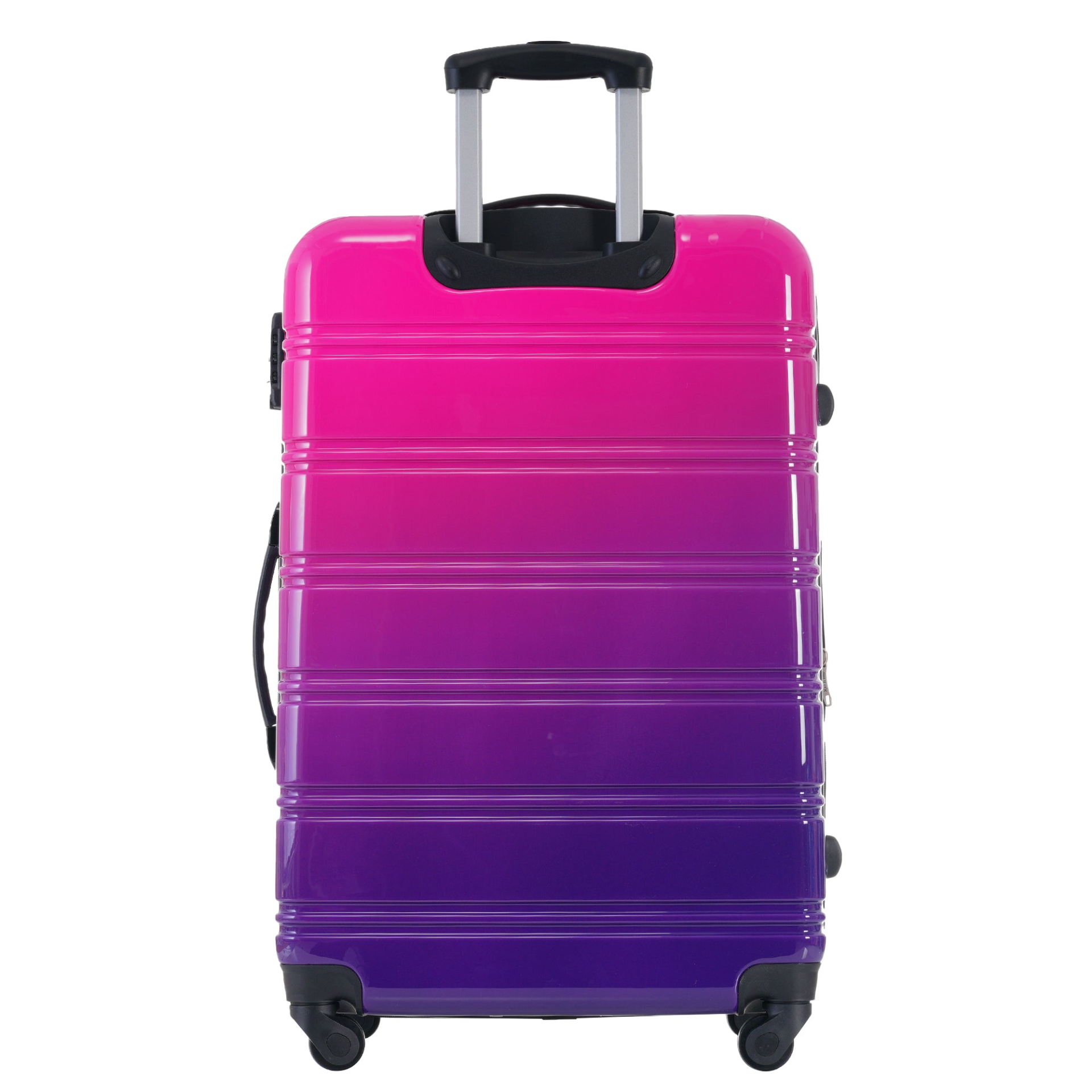Start2Finish hardshell 3-piece gradient luggage set with expandable suitcases, spinner wheels, and TSA lock for travel accessories.