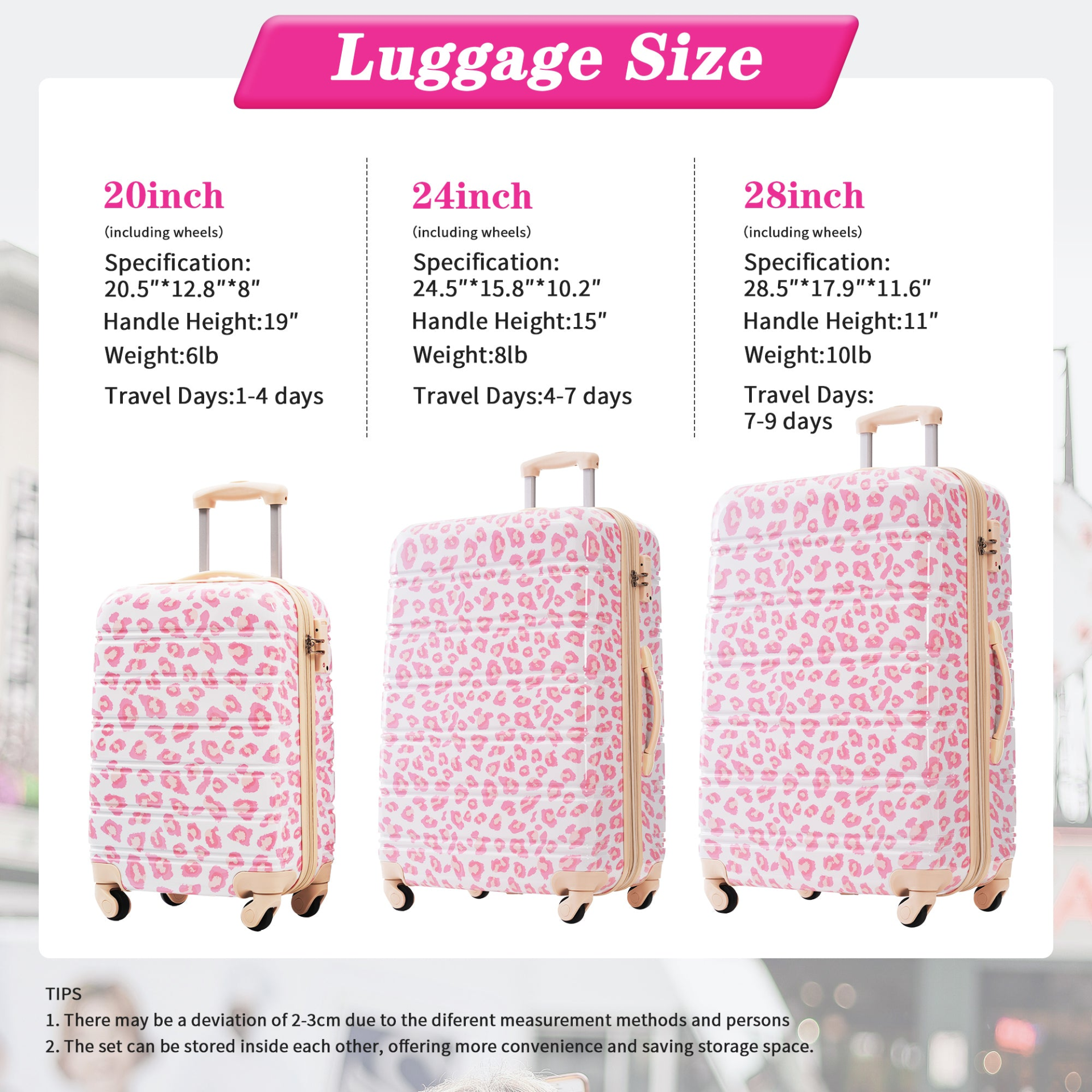 Start2Finish hardshell 3-piece spinner luggage set with TSA locks, lightweight travel suitcases, and durable hard shells.
