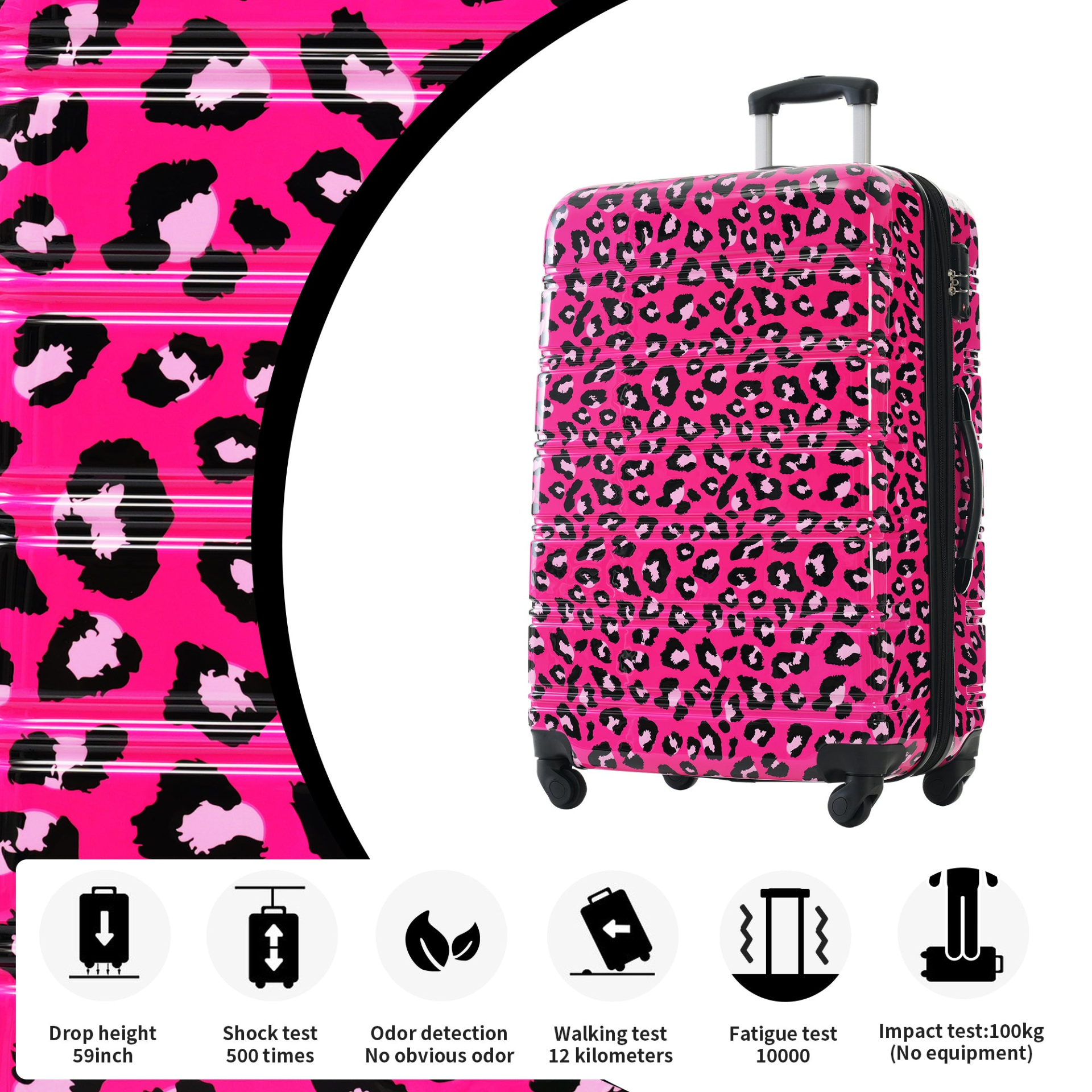 Start2Finish hardshell 3-piece spinner luggage set with TSA locks, lightweight travel suitcases featuring durable design and multiple compartments.