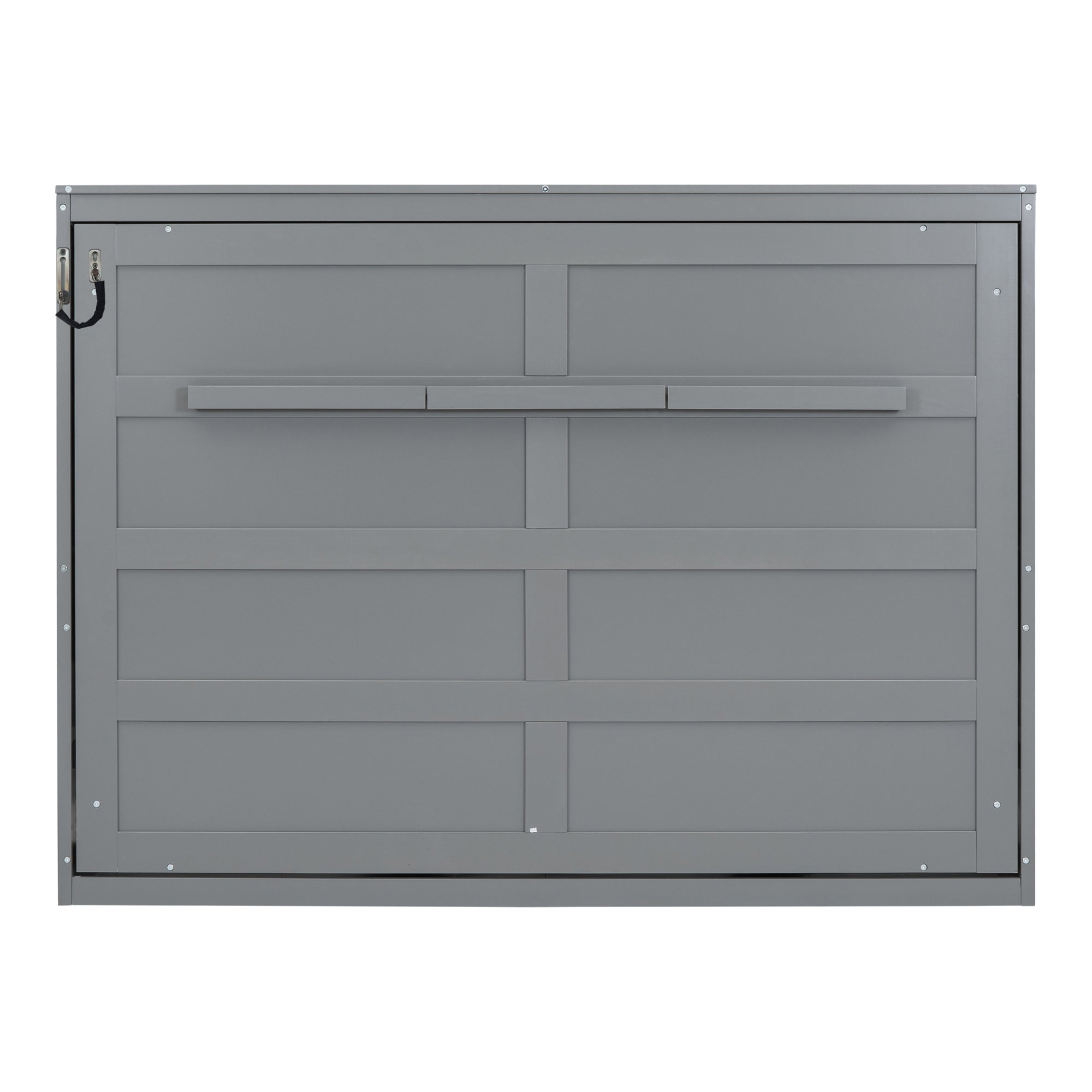 Start2Finish Murphy bed wall bed in full and queen sizes, shown folded against the wall with a modern design and wooden finish.