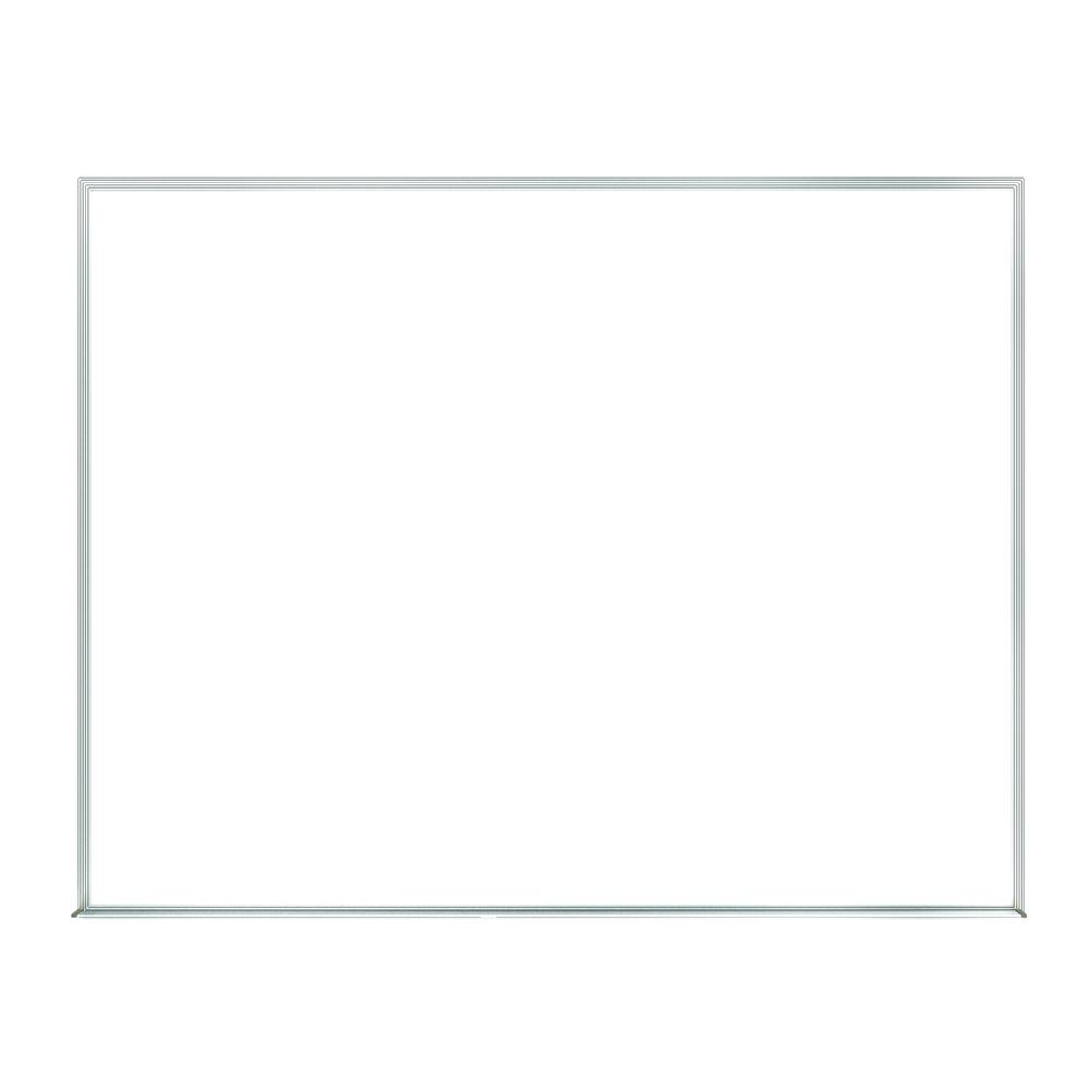 Start2Finish Ghent non-magnetic whiteboard with aluminum frame, 3 feet high and 5 feet wide, showing a clean white writing surface.