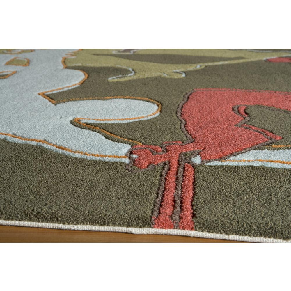 Contemporary rectangle area rug in concrete color, 8&
