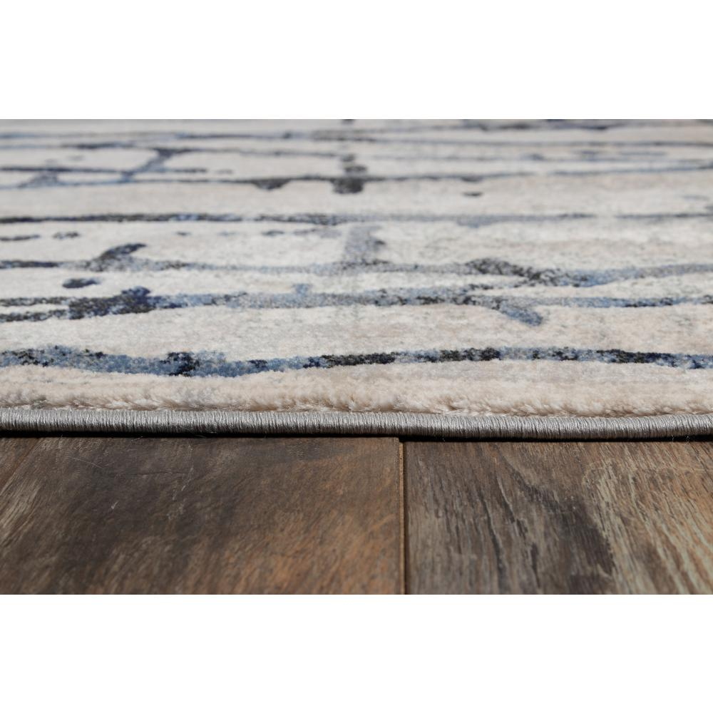 Contemporary grey rectangle area rug by Start2Finish, 3&